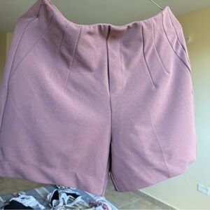 Women's light purple high waisted Shorts